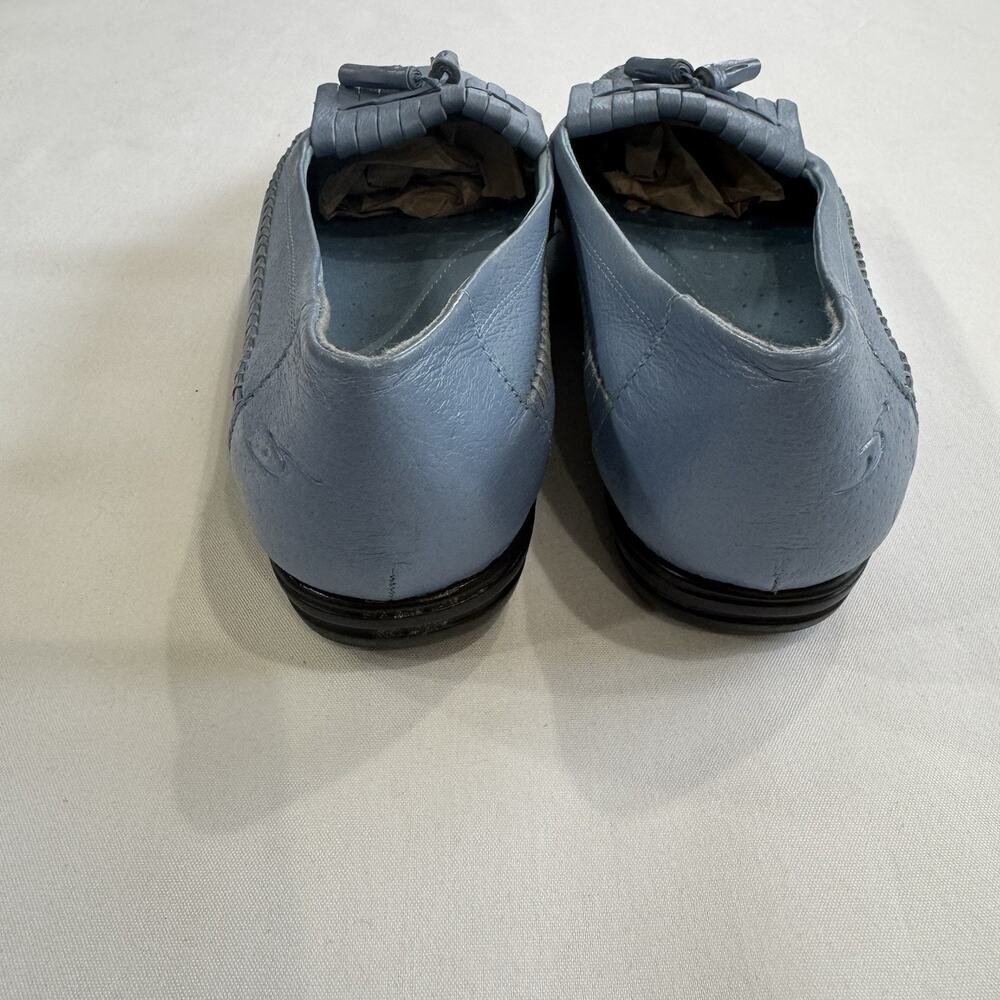 Dr. Scholl's Blue Tassel Leather Loafer SZ 11W Double Air Pillo Insoles - Picture 8 of 15